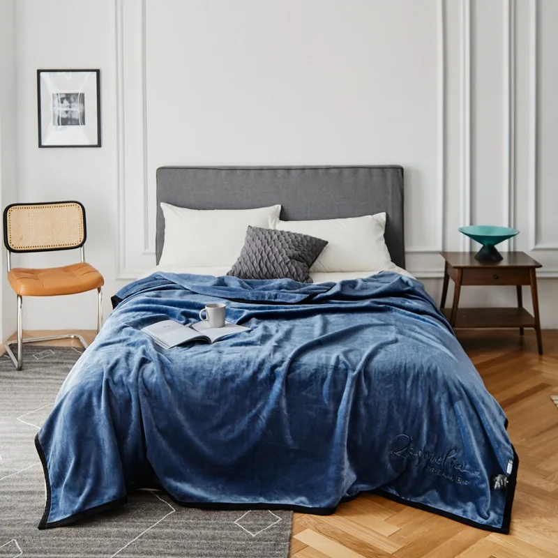 Super Soft Coral Fleece Blanket Light Weight Solid Pink Blue Faux Fur Mink Fluffy Plaid Throw Sofa Cover Bedspread on the Bed
Super Soft Coral Fleece Blanket Light Weight Solid Pink Blue Faux Fur Mink Fluffy Plaid Throw Sofa Cover Bedspread on the Bed