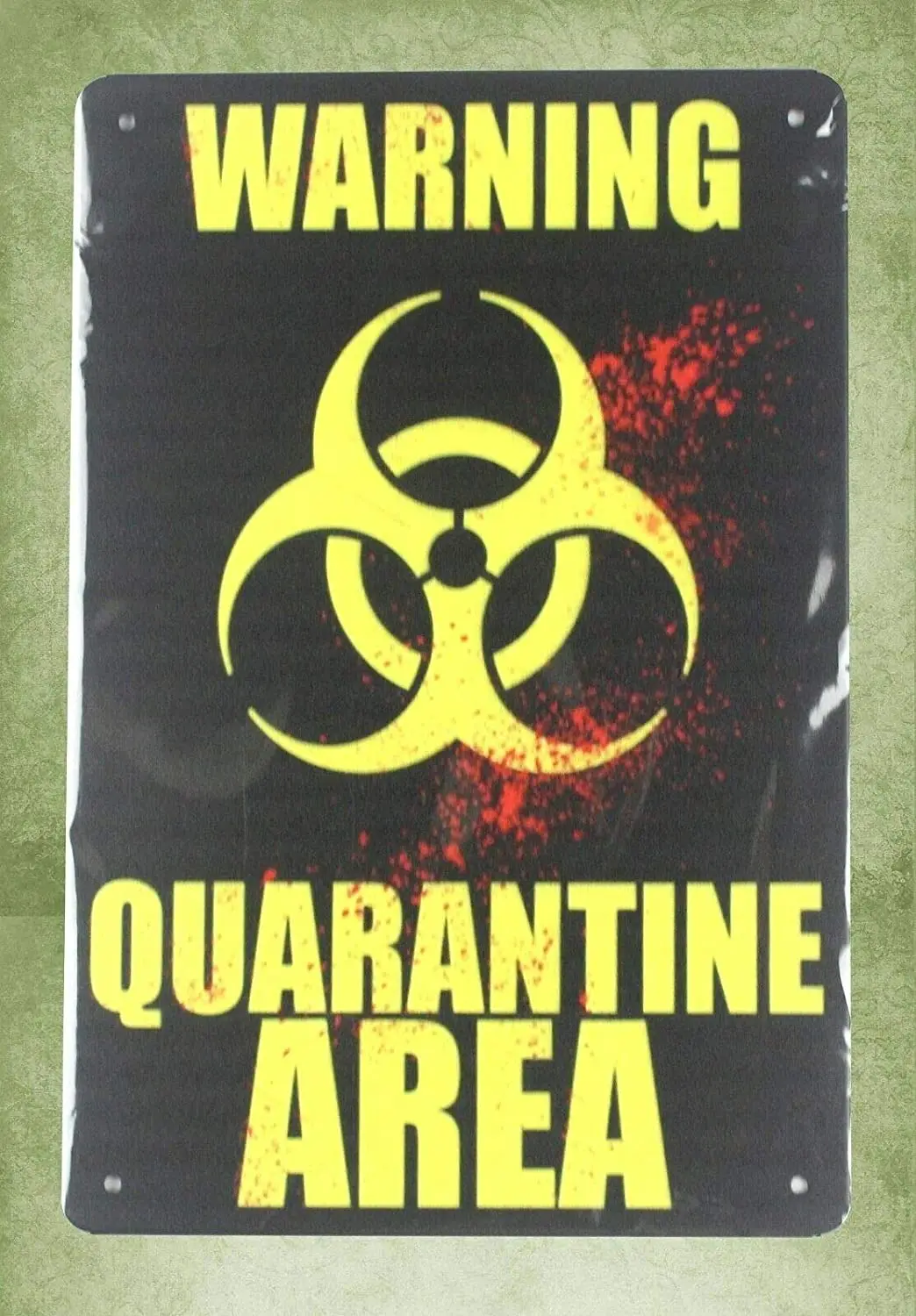Metal Sign Quarantine Area Vintage Look tin Sign Wall Decoration Bar Cafe Home Decor Outdoor Art
Metal Sign Quarantine Area Vintage Look tin Sign Wall Decoration Bar Cafe Home Decor Outdoor Art