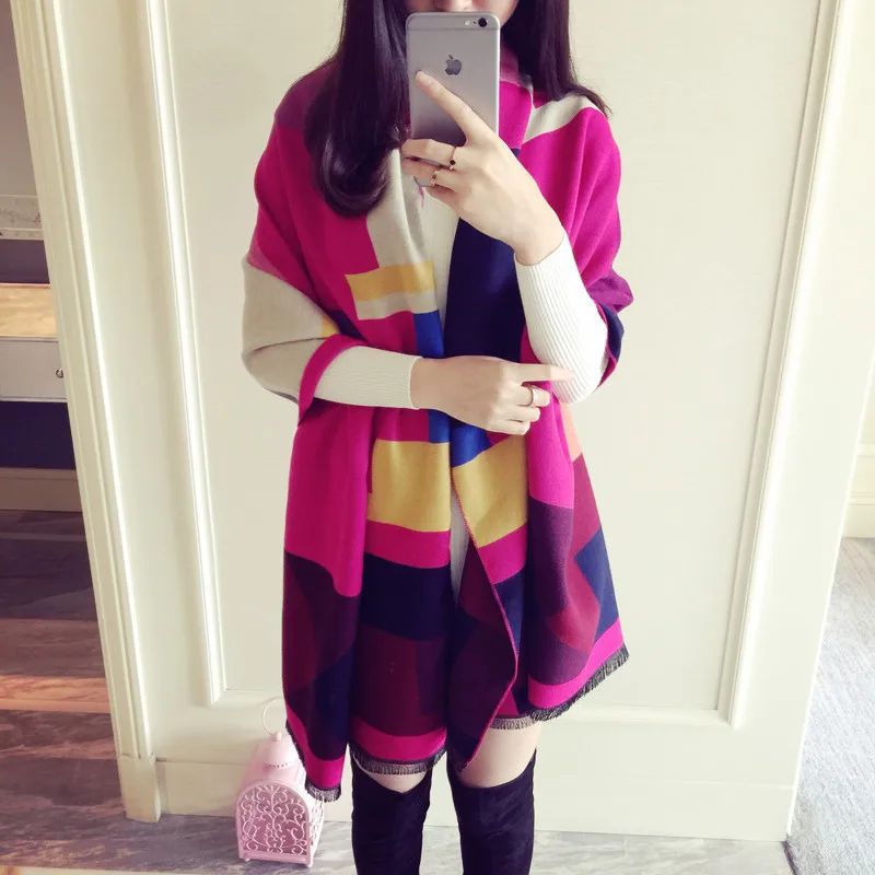 65*185cm 2019 New Joint Contrast Color Grid Striola Women Scarf Couple Warm Shawl Winter Muffler Neckerchief
65*185cm 2019 New Joint Contrast Color Grid Striola Women Scarf Couple Warm Shawl Winter Muffler Neckerchief