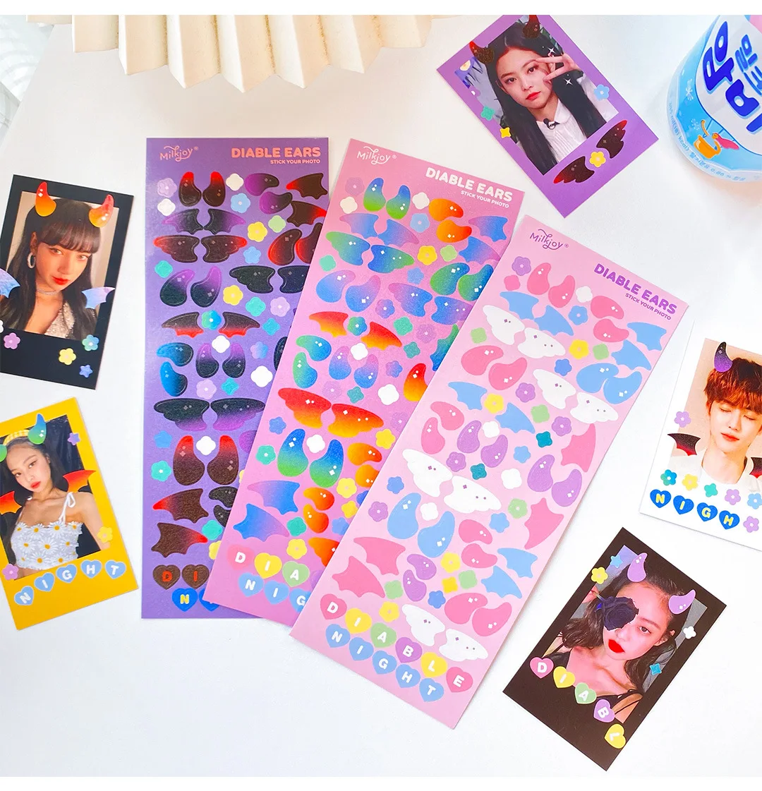 2Pcs Ins Kawaii Kuromi Sticker DIY Scrapbook Diary Star Photo Album Korea Stationery Cute Desk Mobile Phone Decoration Stickers 
2Pcs Ins Kawaii Kuromi Sticker DIY Scrapbook Diary Star Photo Album Korea Stationery Cute Desk Mobile Phone Decoration Stickers