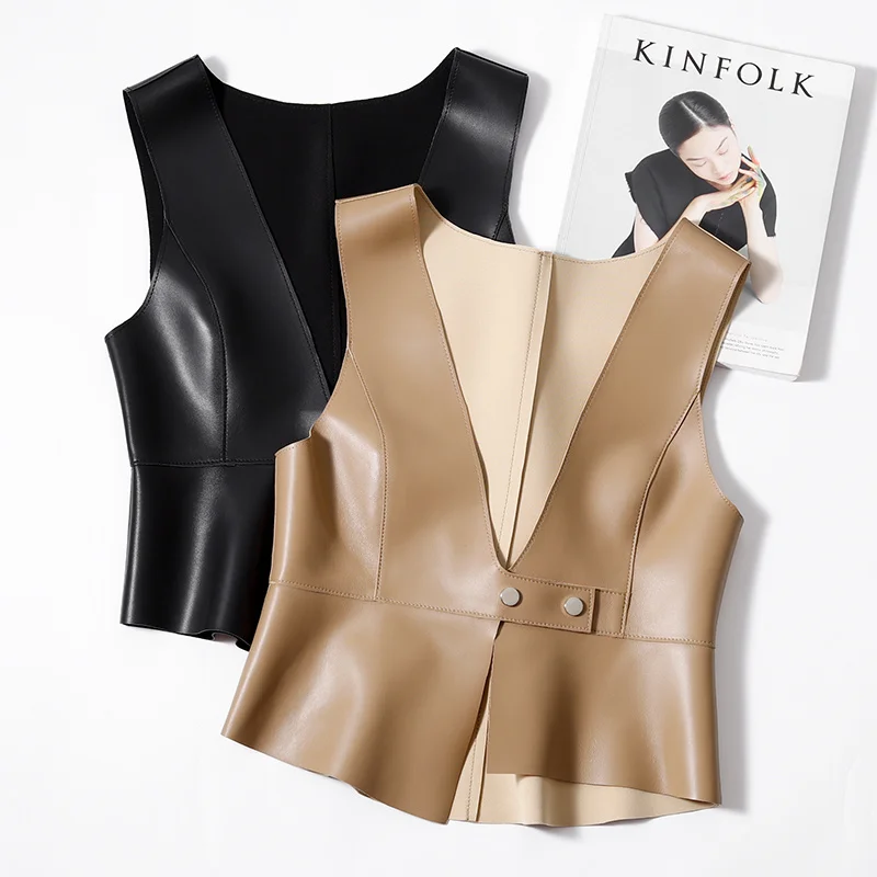 SHZQ 2021 женский бюстгальтер из натуральной кожи Новое поступление куртка из натуральной овечьей кожи жилет без рукавов пальто весенняя и осе...
SHZQ 2021 женский бюстгальтер из натуральной кожи Новое поступление куртка из натуральной овечьей кожи жилет без рукавов пальто весенняя и осе...