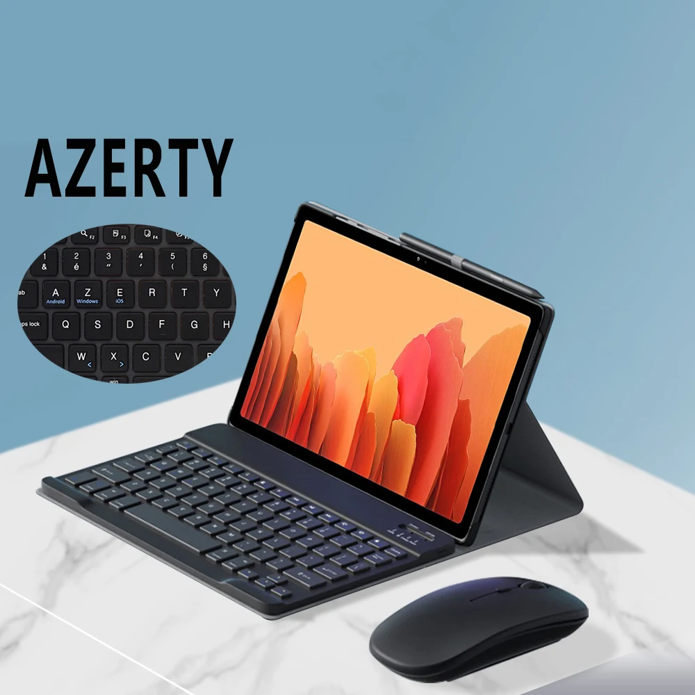 AZERTY клавиатура для Samsung Galaxy Tab S7 S6 Lite S5E S4 чехол Французская A7 10 4 A 1 2019 5 | Компьютеры