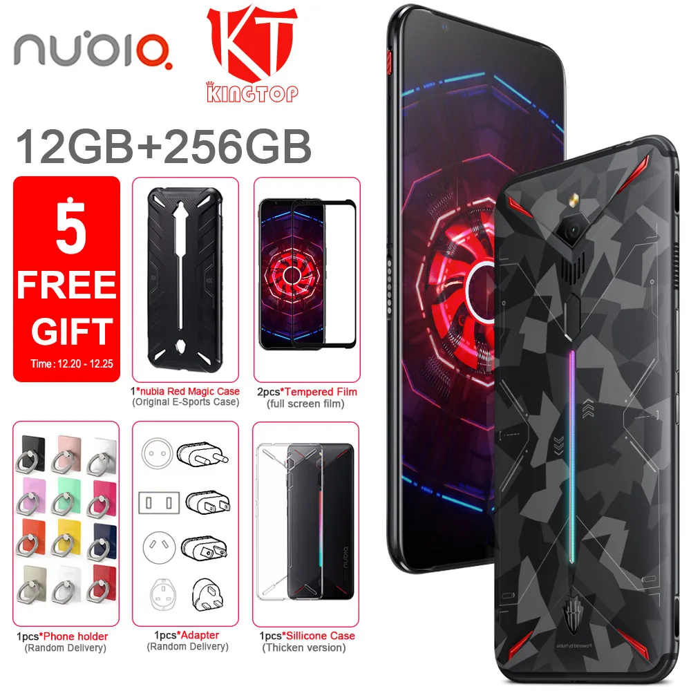 Мобильный телефон ZTE nubia Red Magic 3 12G 256G 6 65 дюймов Восьмиядерный процессор Snapdragon 855 48