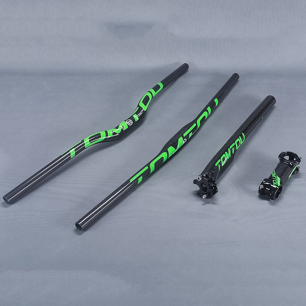 TOMTOU Carbon Bicycle Mountain Bars Sets Horizontal / One-shaped Handlebar + Stem + Seatpost Cycling MTB Bike Parts - TS8T76
TOMTOU Carbon Bicycle Mountain Bars Sets Horizontal / One-shaped Handlebar + Stem + Seatpost Cycling MTB Bike Parts - TS8T76
