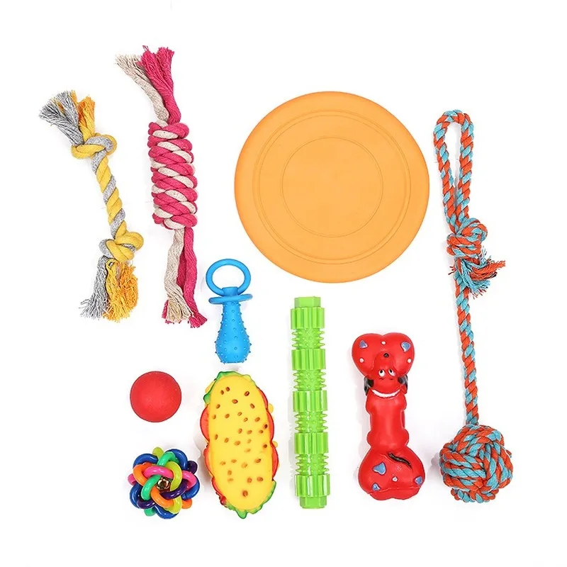 10 Pieces Dog Rubber Toy Dog Toy Combination Set Pet Dog Toy Wholesale Cotton Rope Gnawing Toy Molar Toys Dog Squeak Toy Pet Toy 
10 Pieces Dog Rubber Toy Dog Toy Combination Set Pet Dog Toy Wholesale Cotton Rope Gnawing Toy Molar Toys Dog Squeak Toy Pet Toy