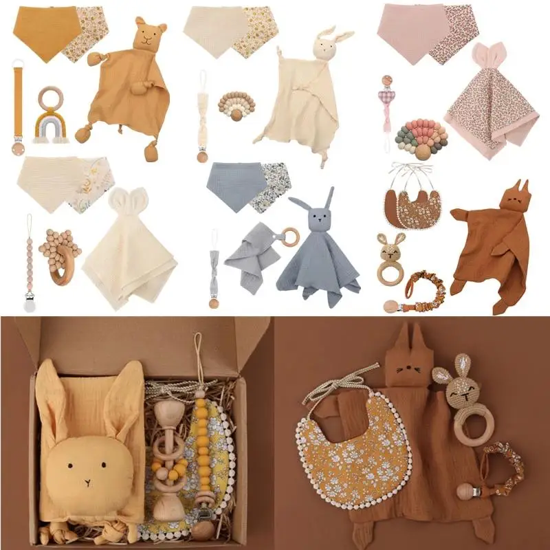 Детский силиконовый Прорезыватель для зубов, деревянные погремушки, двухсторонние хлопковые нагрудники, спальные куклы, успокаивающее пол...
Детский силиконовый Прорезыватель для зубов, деревянные погремушки, двухсторонние хлопковые нагрудники, спальные куклы, успокаивающее пол...