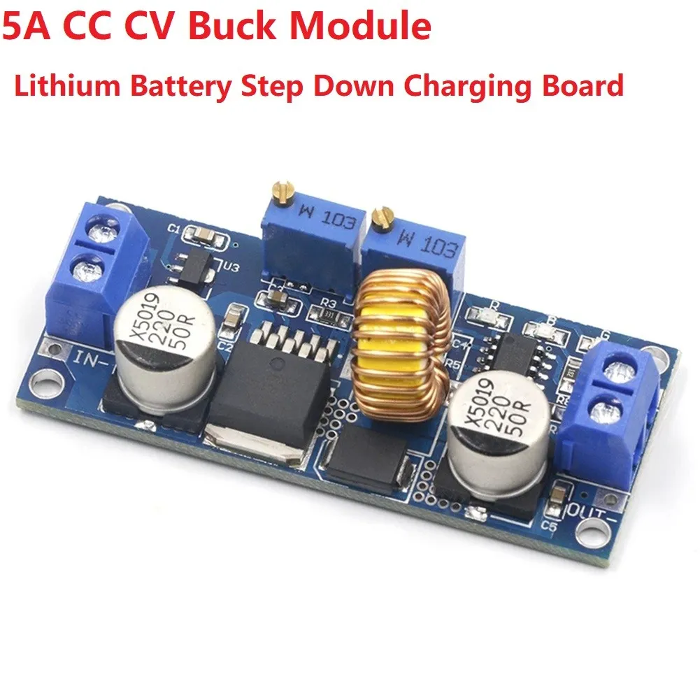 CC/CV 5A Lithium Charger Board XL4015 Adjustable Step Down Power Supply Module Power Converter Lithium Charger Module Fast Ship
CC/CV 5A Lithium Charger Board XL4015 Adjustable Step Down Power Supply Module Power Converter Lithium Charger Module Fast Ship