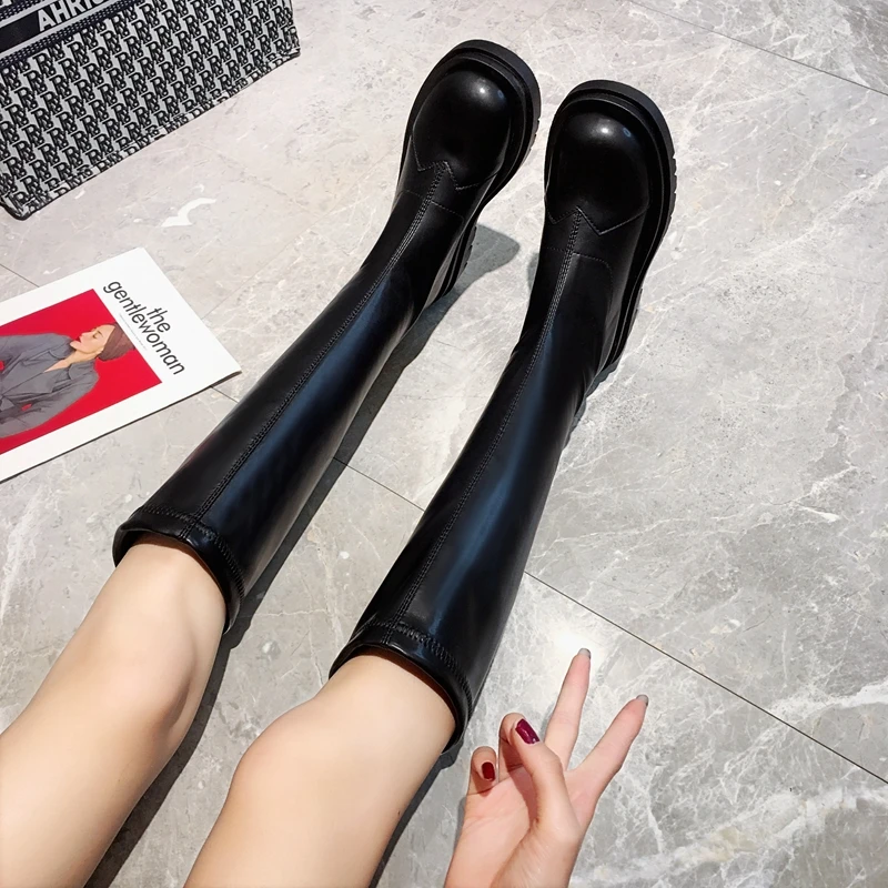 DLEK Women Thigh High Boots Knee-High Round Toe Leather Waterproof Boots Zipper Plush Lining Non-slip Female Winter Boots
DLEK Women Thigh High Boots Knee-High Round Toe Leather Waterproof Boots Zipper Plush Lining Non-slip Female Winter Boots
