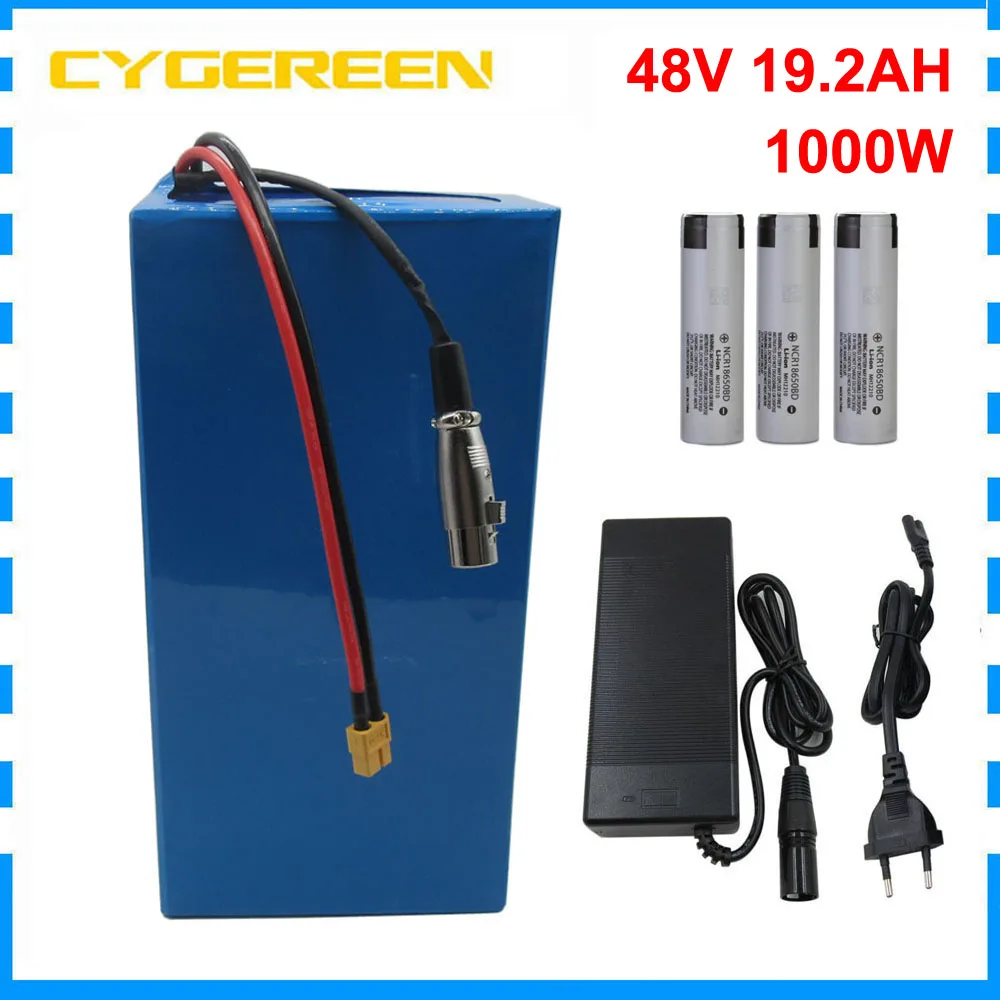 1000W 48V 20AH Ebike Battery Pack 48 V 25AH Li-ion Lithium Scooter Batterie 3200MAH 18650 cell With BMS 54.6V 2A Charger
1000W 48V 20AH Ebike Battery Pack 48 V 25AH Li-ion Lithium Scooter Batterie 3200MAH 18650 cell With BMS 54.6V 2A Charger