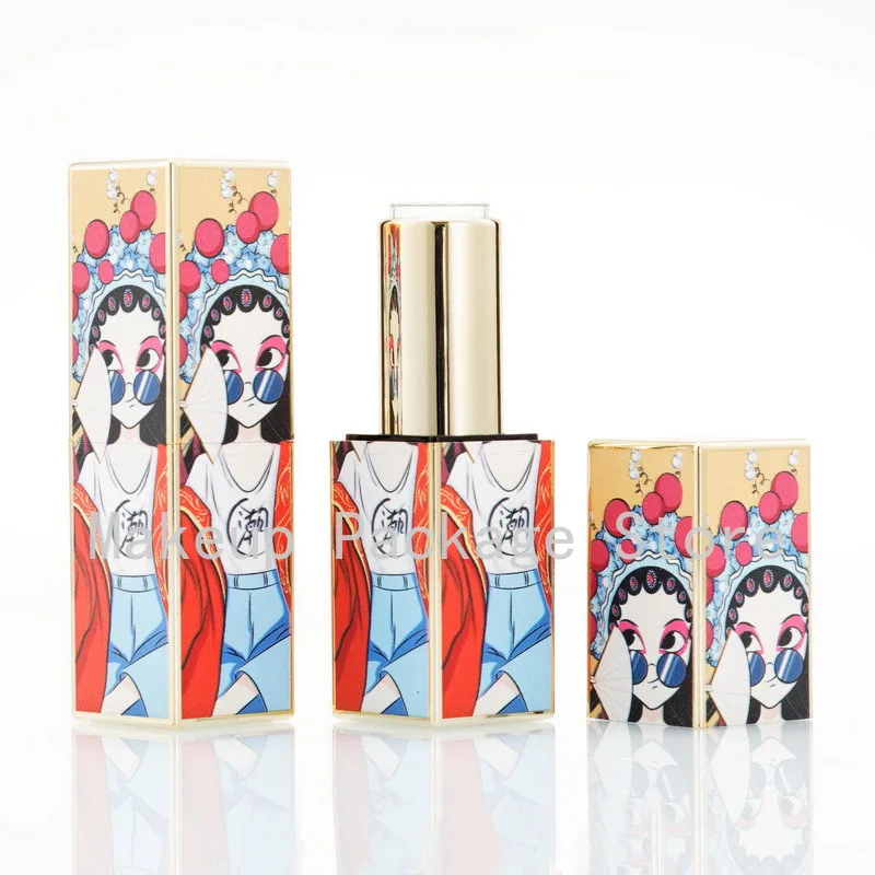 30/50pcs 3d 12.1mm Empty Square China Style Peking Opera Lipstick Tube, DIY Portable Lip Balm Container,Lipstick Shell Packaging 
30/50pcs 3d 12.1mm Empty Square China Style Peking Opera Lipstick Tube, DIY Portable Lip Balm Container,Lipstick Shell Packaging