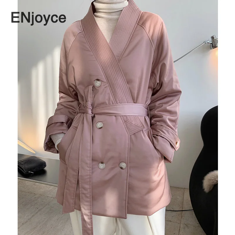 Women Winter Collarless Design Coat with Belt Japan Kimono Fashion Style Long Down Jacket Warm Fashion Outerwear
Women Winter Collarless Design Coat with Belt Japan Kimono Fashion Style Long Down Jacket Warm Fashion Outerwear