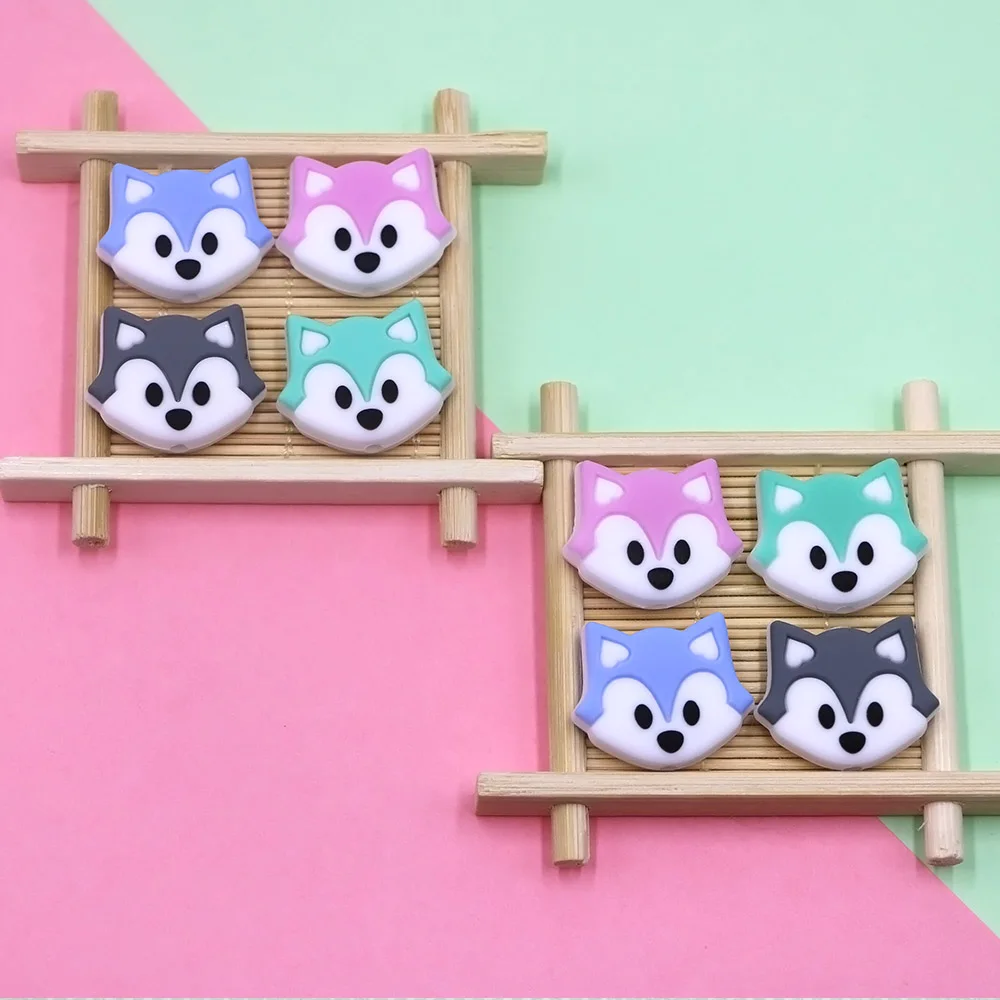 Kovict 50/100pc Mini Cartoons Fox Food Grade Silicone Teether Beads Chew Necklace Autism Pacifier Chain For Baby DIY Accessories
Kovict 50/100pc Mini Cartoons Fox Food Grade Silicone Teether Beads Chew Necklace Autism Pacifier Chain For Baby DIY Accessories