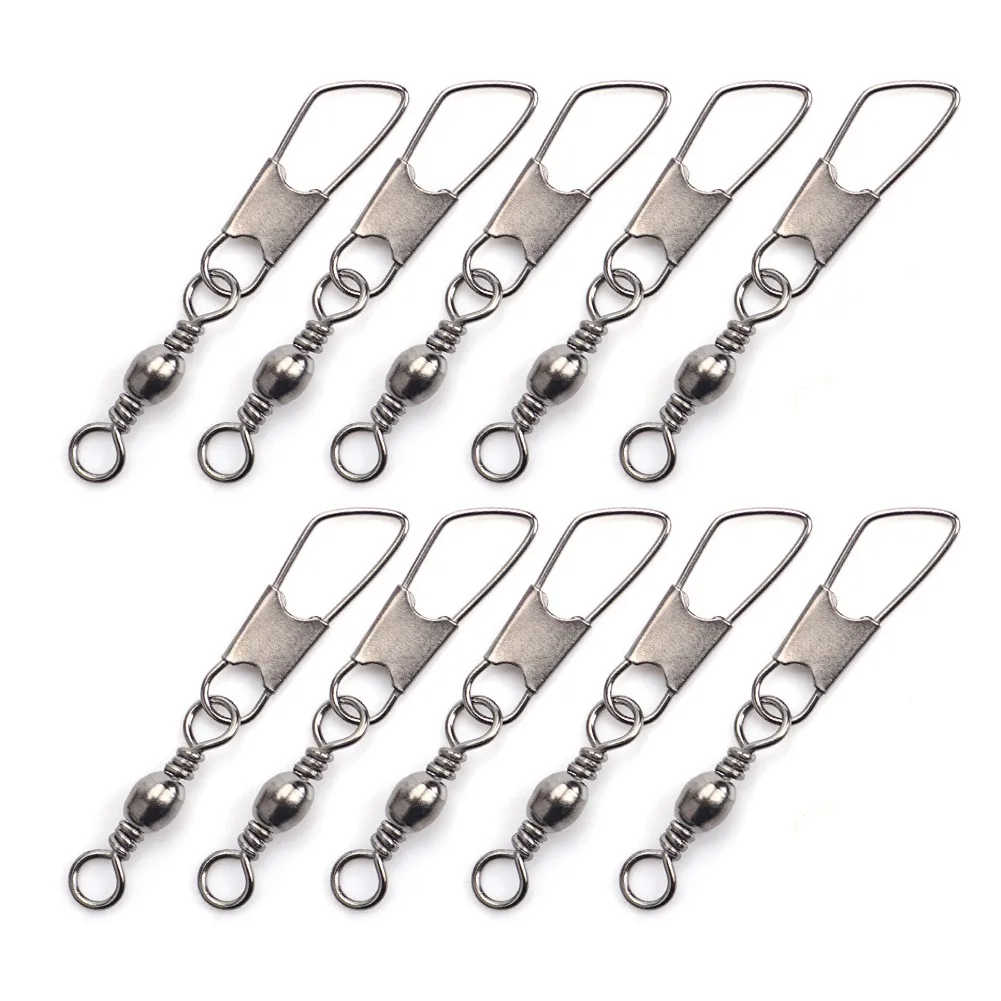 10pcs American Snap Sea Fishing Swivels Fish Terminal Tackle Bottle Swivel Connector Interlock Pin Snap For Fishhook Lure
10pcs American Snap Sea Fishing Swivels Fish Terminal Tackle Bottle Swivel Connector Interlock Pin Snap For Fishhook Lure