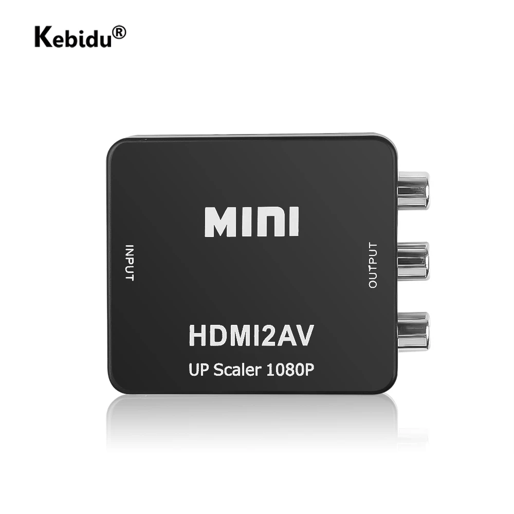 Мини преобразователь 1080P HDMI совместимый с AV HD видео коробка 2RCA AV/CVSB L/R MINI 2AV