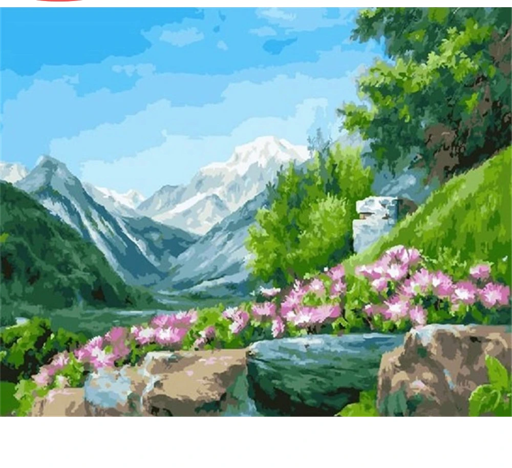 CraftArtGo Painting By Numbers Landscape Drawing On Canvas HandPainted Gift Picture By Number Waterfall Kits Home Decoration 
CraftArtGo Painting By Numbers Landscape Drawing On Canvas HandPainted Gift Picture By Number Waterfall Kits Home Decoration