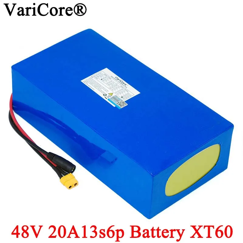 VariCore 48V 20ah 13s6p Lithium Battery Pack 48V 20AH 2000W electric bicycle battery Built in 50A BMS XT60 plug
VariCore 48V 20ah 13s6p Lithium Battery Pack 48V 20AH 2000W electric bicycle battery Built in 50A BMS XT60 plug