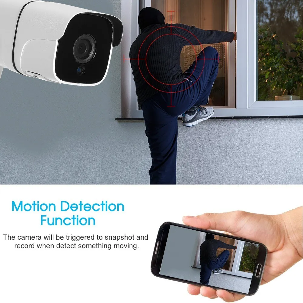 1080P Wireless WIFI HD IP Camera 3.6mm 1/2.7'' CMOS Sensor Motion Detection IR-CUT Double Filter Night Vision Security Monitor
1080P Wireless WIFI HD IP Camera 3.6mm 1/2.7'' CMOS Sensor Motion Detection IR-CUT Double Filter Night Vision Security Monitor