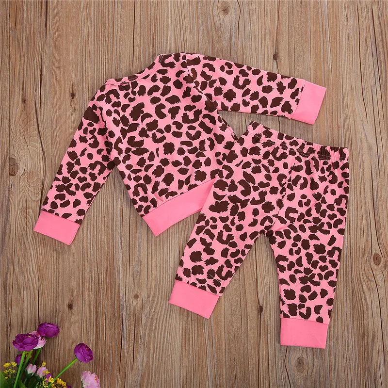 Baby Cotton Clothing Deep Pink Leopard Printed Infant Kids Baby Girls Boys Casual Tracksuit Long Sleeve Tops Pants Clothes 0-3Y
Baby Cotton Clothing Deep Pink Leopard Printed Infant Kids Baby Girls Boys Casual Tracksuit Long Sleeve Tops Pants Clothes 0-3Y