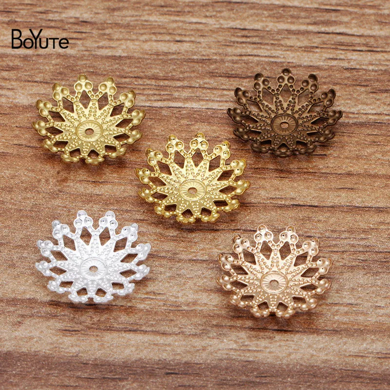 BoYuTe Wholesale (200 Pieces/Lot) 16MM Metal Brass Filigree Flower Bead Caps Diy Hand Made Jewelry Findings Components
BoYuTe Wholesale (200 Pieces/Lot) 16MM Metal Brass Filigree Flower Bead Caps Diy Hand Made Jewelry Findings Components