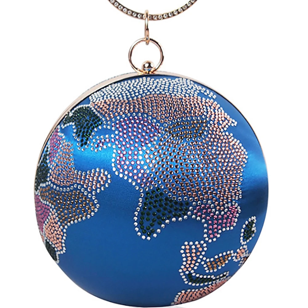 Women's Fashion Banquet Handbags Female Luxury Diamond Shoulder Bags Brand Design Globe Circular Messenger Bag For Ladies 2021
Women's Fashion Banquet Handbags Female Luxury Diamond Shoulder Bags Brand Design Globe Circular Messenger Bag For Ladies 2021