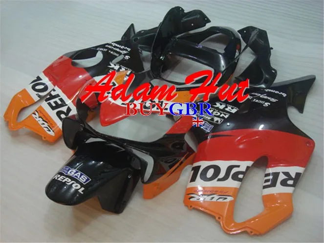 Пластиковые Обтекатели REPSOL для CBR F4i 2003 Honda Cbr600 01 оранжевого черного цветов кузов