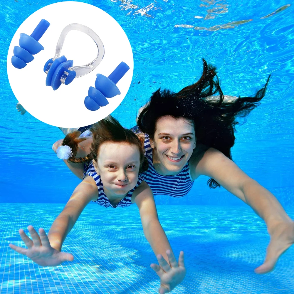 3PCS Swimming Earplugs Nose Clips Comfortable Soft Silicone Nose Pincher Swimming Accessories for Amateur Experienced Swimmers
3PCS Swimming Earplugs Nose Clips Comfortable Soft Silicone Nose Pincher Swimming Accessories for Amateur Experienced Swimmers