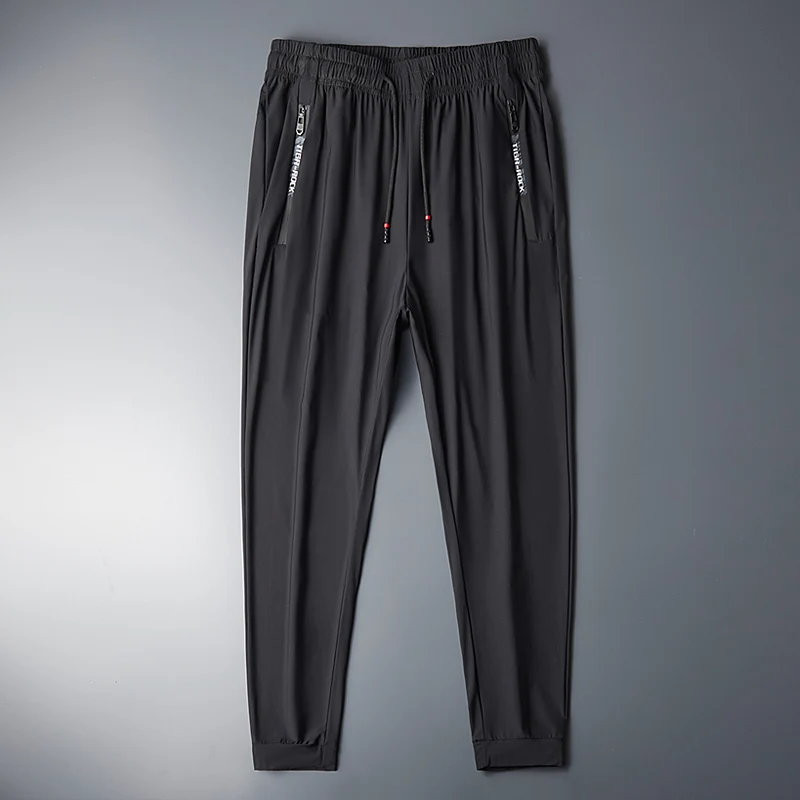 Summer Ice Silk Sweatpants Men Quick Dry Breathable Loose Fitness Belted Straight Pants Slim Stretch Cool Casual Men Pants
Summer Ice Silk Sweatpants Men Quick Dry Breathable Loose Fitness Belted Straight Pants Slim Stretch Cool Casual Men Pants