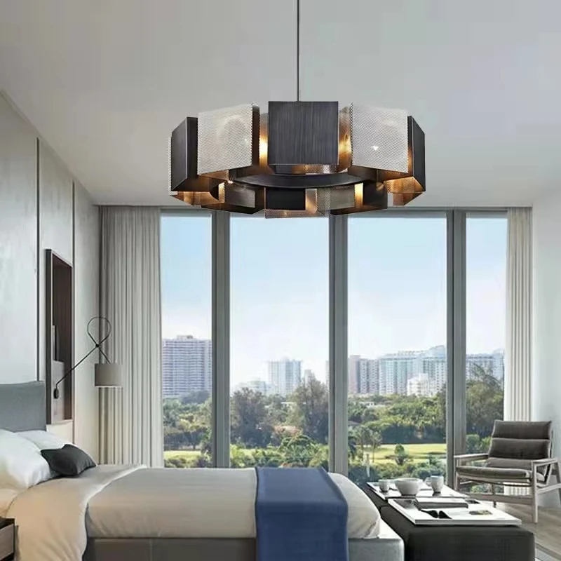 Postmodern Luxury LED Chandelier Black Metal Round Nordic Simple Iron Art Lighting For Living room Dining Room Hanging lamp
Postmodern Luxury LED Chandelier Black Metal Round Nordic Simple Iron Art Lighting For Living room Dining Room Hanging lamp