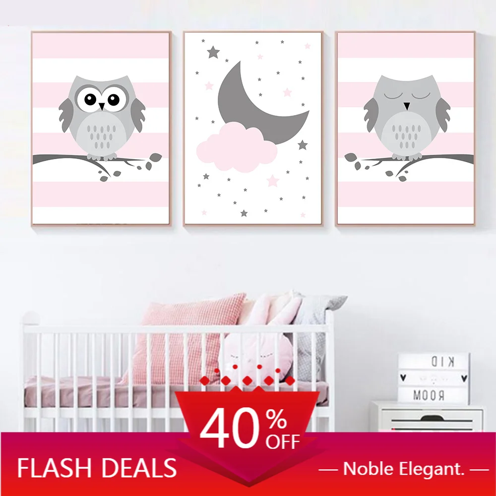 Christmas Canvas Painting Woodland Owl Poster Star Moon Cloud Wall Art Print Nursery Prints Pink Pictures For Baby Home Decor
Christmas Canvas Painting Woodland Owl Poster Star Moon Cloud Wall Art Print Nursery Prints Pink Pictures For Baby Home Decor