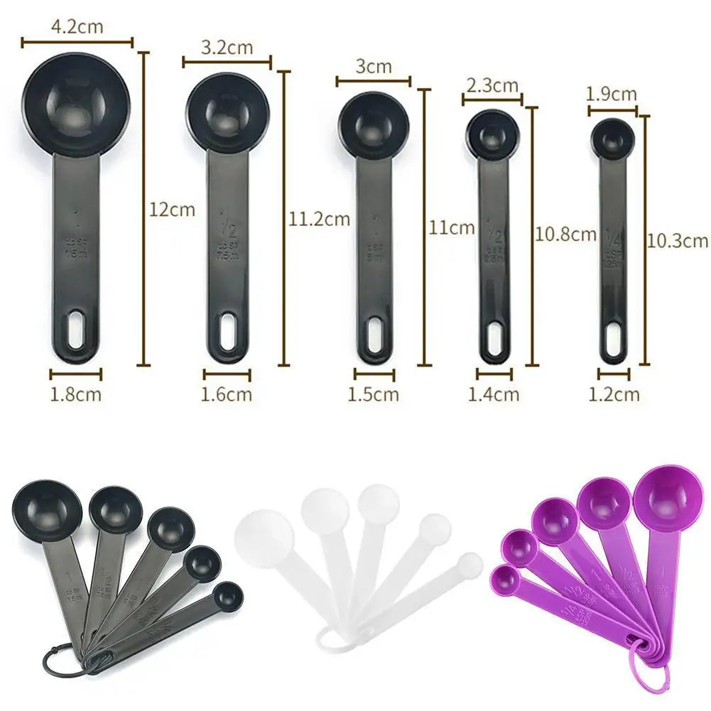 5Pcs/set Measuring Spoon For Baking White Plastic Teaspoon Tablespoon Tool Measuring Utensil Kitchen X9G5
5Pcs/set Measuring Spoon For Baking White Plastic Teaspoon Tablespoon Tool Measuring Utensil Kitchen X9G5