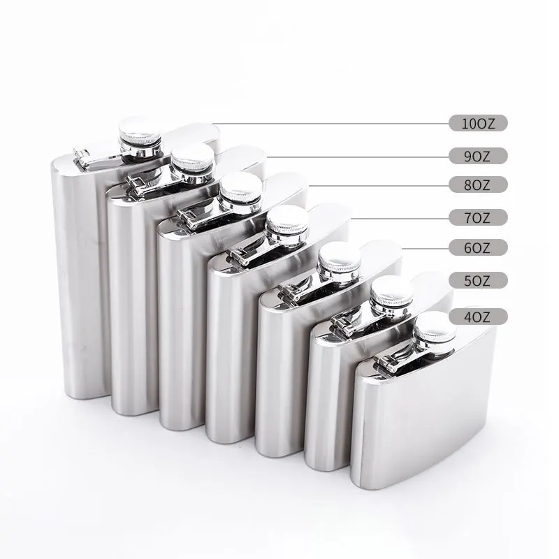 1-10 oz Stainless Steel Mini Hip Flask Flagon Portable Wine Whisky Alcohol Pot Bottle Mug Drinkware For Drinker Men
1-10 oz Stainless Steel Mini Hip Flask Flagon Portable Wine Whisky Alcohol Pot Bottle Mug Drinkware For Drinker Men