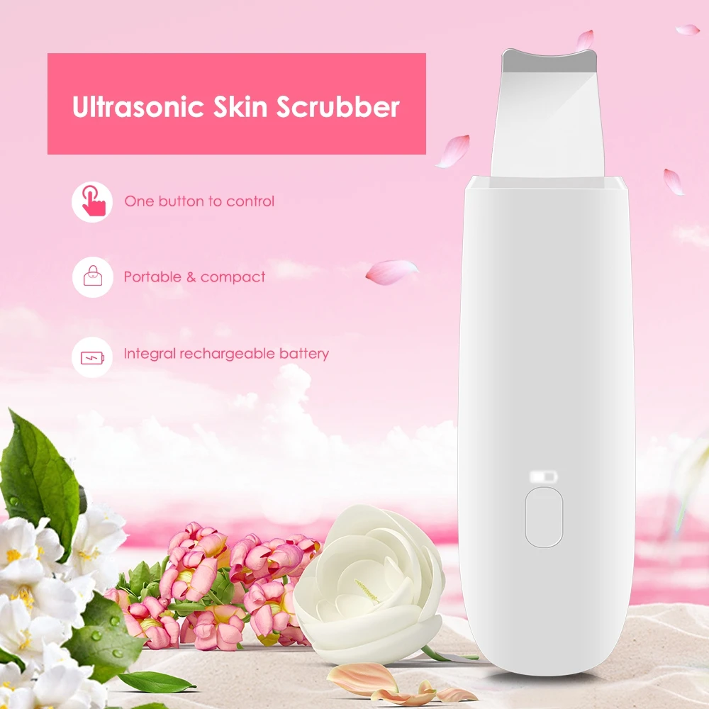 Ultrasonic Peeling Skin Scrubber Facial Pores Cleaner Peeling Vibration Acne Dead Skin Blackhead Remover Face Lifting Mouisture
Ultrasonic Peeling Skin Scrubber Facial Pores Cleaner Peeling Vibration Acne Dead Skin Blackhead Remover Face Lifting Mouisture