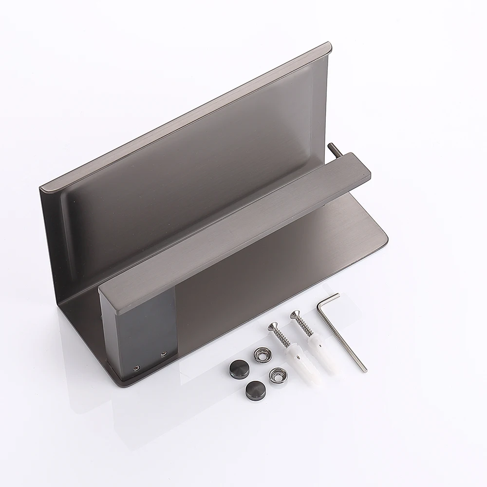 TAICUTE Toilet Paper Holder with Phone Shelf Stainless Steel Tissue Roll Hanger Wall Mount Bathroom Accessories Shower Hardware
TAICUTE Toilet Paper Holder with Phone Shelf Stainless Steel Tissue Roll Hanger Wall Mount Bathroom Accessories Shower Hardware