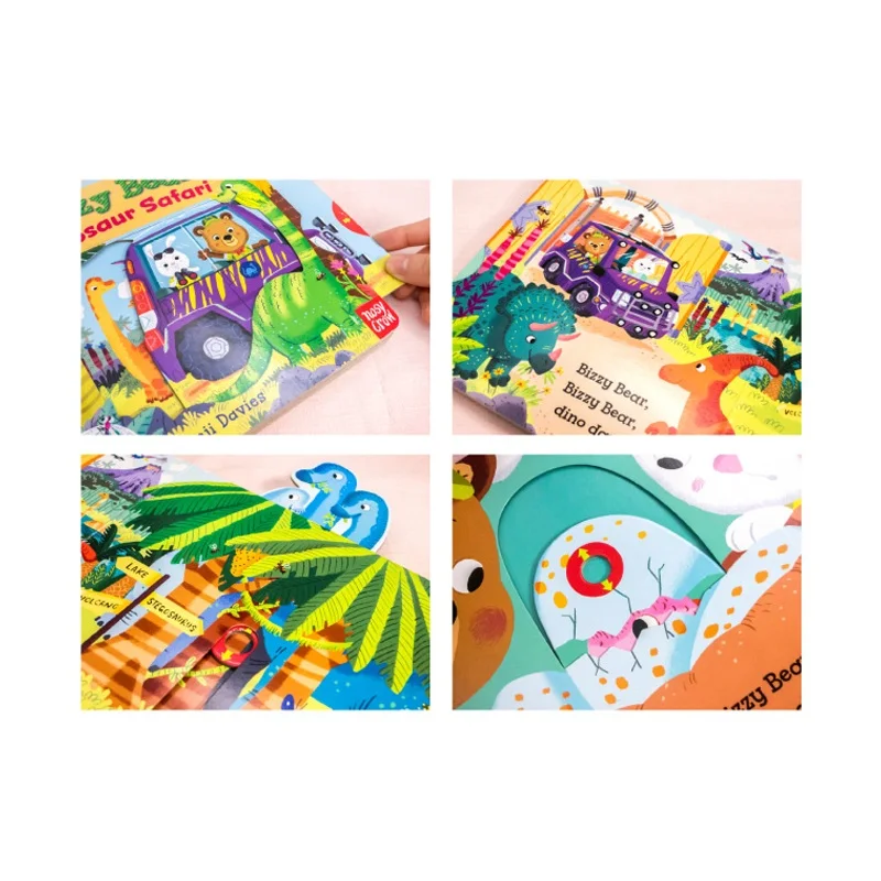 Dinosaur Paradise Busy Bear Series 3D Flap English Picture Book Infant Children Educational Reading Book
Dinosaur Paradise Busy Bear Series 3D Flap English Picture Book Infant Children Educational Reading Book