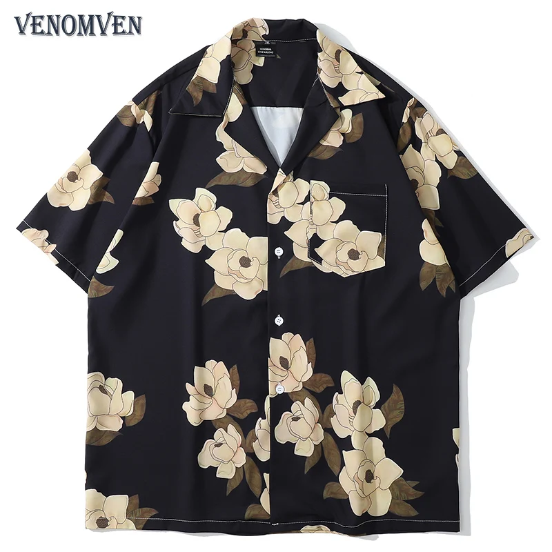 Гавайская винтажная рубашка в стиле Харадзюку с цветочным принтом Мужская Дизайнерская Повседневная рубашка большого размера в Корейском ...
Гавайская винтажная рубашка в стиле Харадзюку с цветочным принтом Мужская Дизайнерская Повседневная рубашка большого размера в Корейском ...