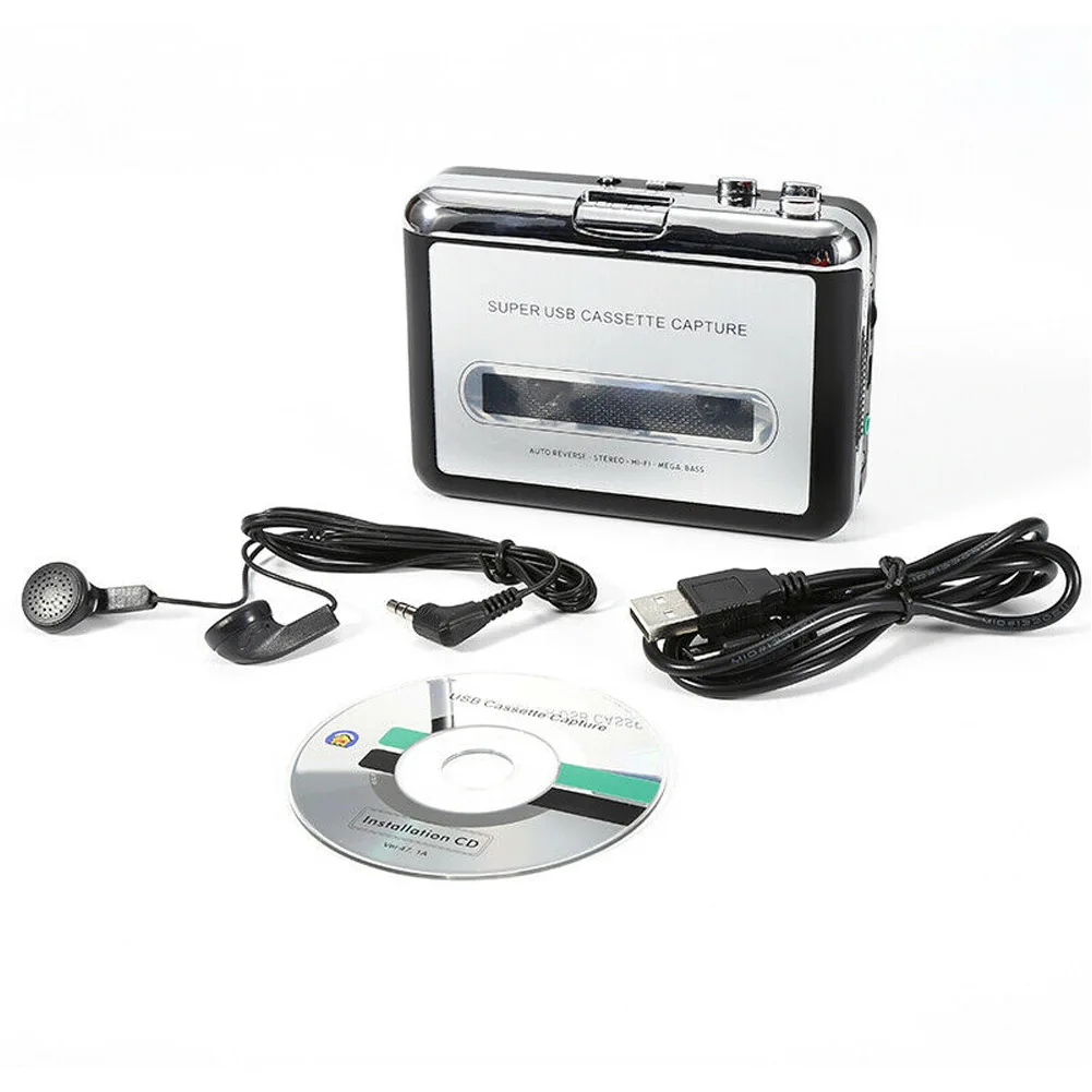 USB кассеты для MP3 конвертер захвата Портативный Аудио Tape to музыкальный плеер