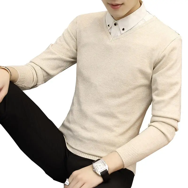 2021 New Slim Knitted Cashmere Wool Sweater Men Tops Pullovers Autumn Winter Warm Casual Solid Color V-Neck Full Sleeve M-3XL
2021 New Slim Knitted Cashmere Wool Sweater Men Tops Pullovers Autumn Winter Warm Casual Solid Color V-Neck Full Sleeve M-3XL