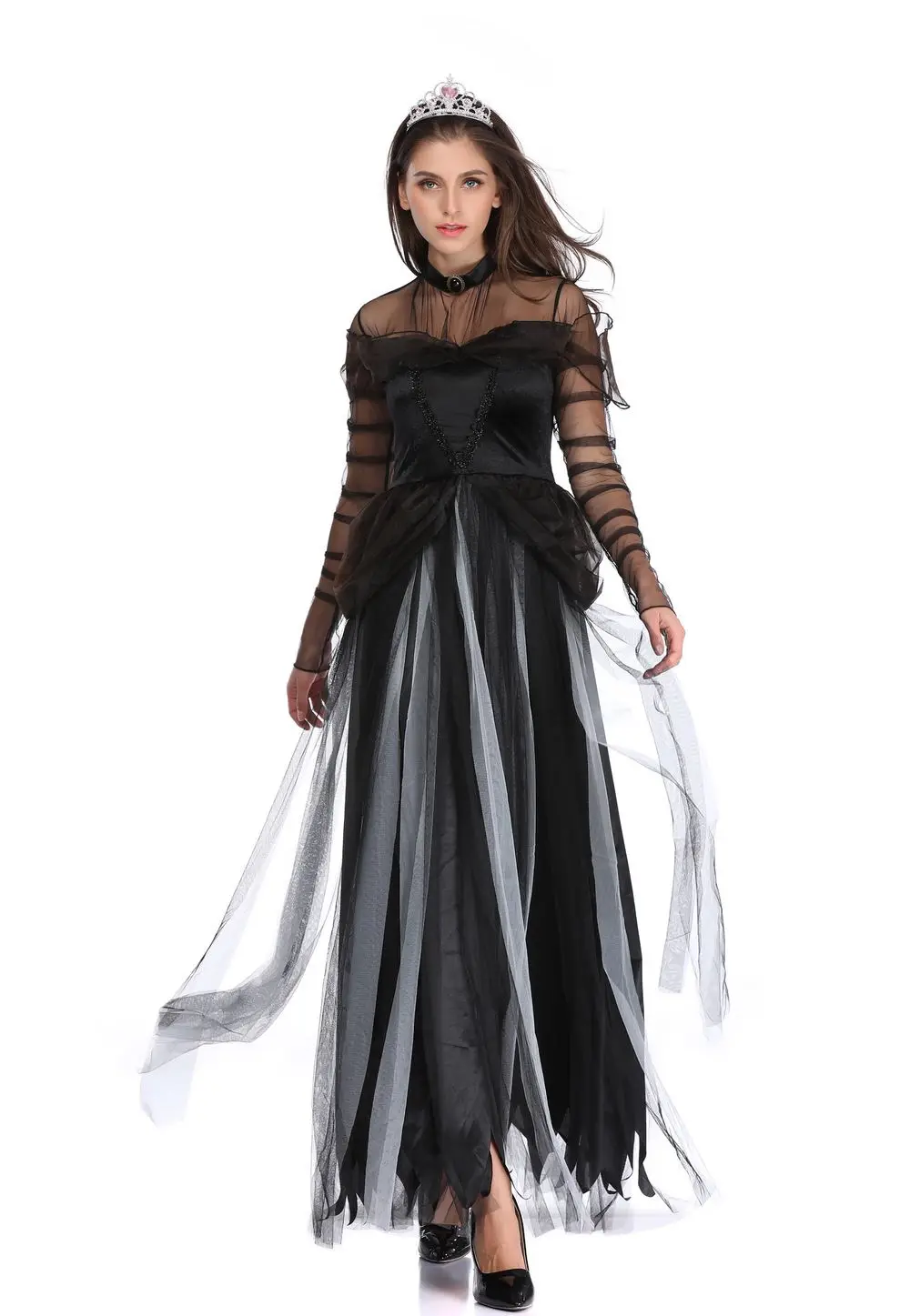 Top Quality Scary Costume Ghost Bride Halloween Costume Sexy Women Soft Dress Vampire Witch Cosplay Carnival Costume
Top Quality Scary Costume Ghost Bride Halloween Costume Sexy Women Soft Dress Vampire Witch Cosplay Carnival Costume