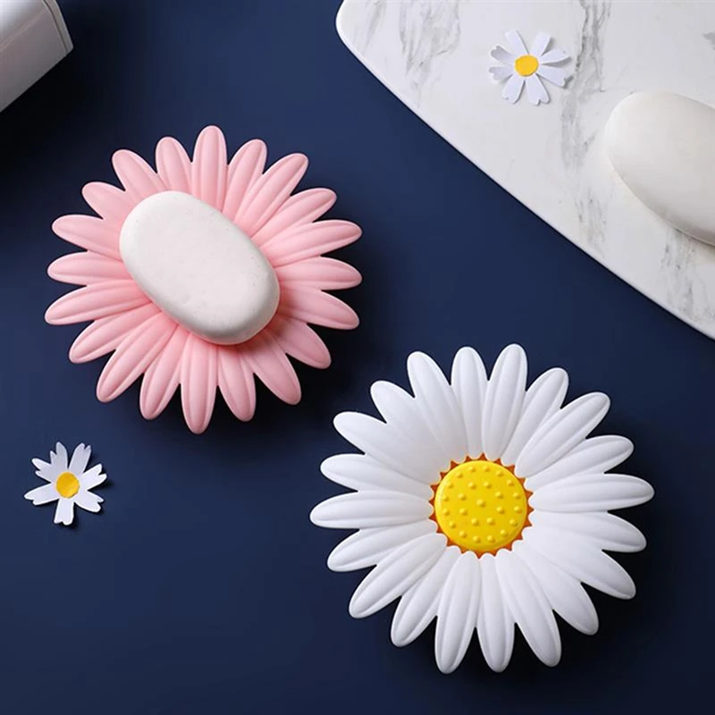 2 PCS Daisy Flower Soap Box Double-Layer Drain Soap Holder Bathroom Soap Dish Sink Sponge Drain Box Bathroom Accessories
2 PCS Daisy Flower Soap Box Double-Layer Drain Soap Holder Bathroom Soap Dish Sink Sponge Drain Box Bathroom Accessories