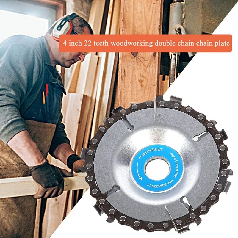 Angle Grinder Disc 12 Teeth Replacement Chain Wood Cutting Wheel for Sanding Carving Shaping Polishing Grinding
Angle Grinder Disc 12 Teeth Replacement Chain Wood Cutting Wheel for Sanding Carving Shaping Polishing Grinding