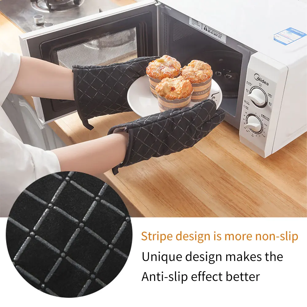 Kitchen household microwave oven baking oven special anti-scalding silicone gloves for baking thickening heat insulation and hig 
Kitchen household microwave oven baking oven special anti-scalding silicone gloves for baking thickening heat insulation and hig
