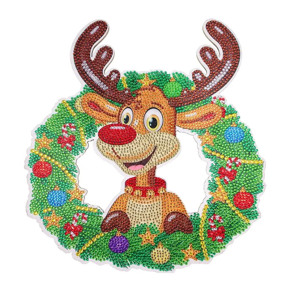 Christmas DIY Sparkling Christmas Door Wreath Painting With Creative Reindeer Bowknot Pattern For Thanksgiving Home Decor 11.8
Christmas DIY Sparkling Christmas Door Wreath Painting With Creative Reindeer Bowknot Pattern For Thanksgiving Home Decor 11.8