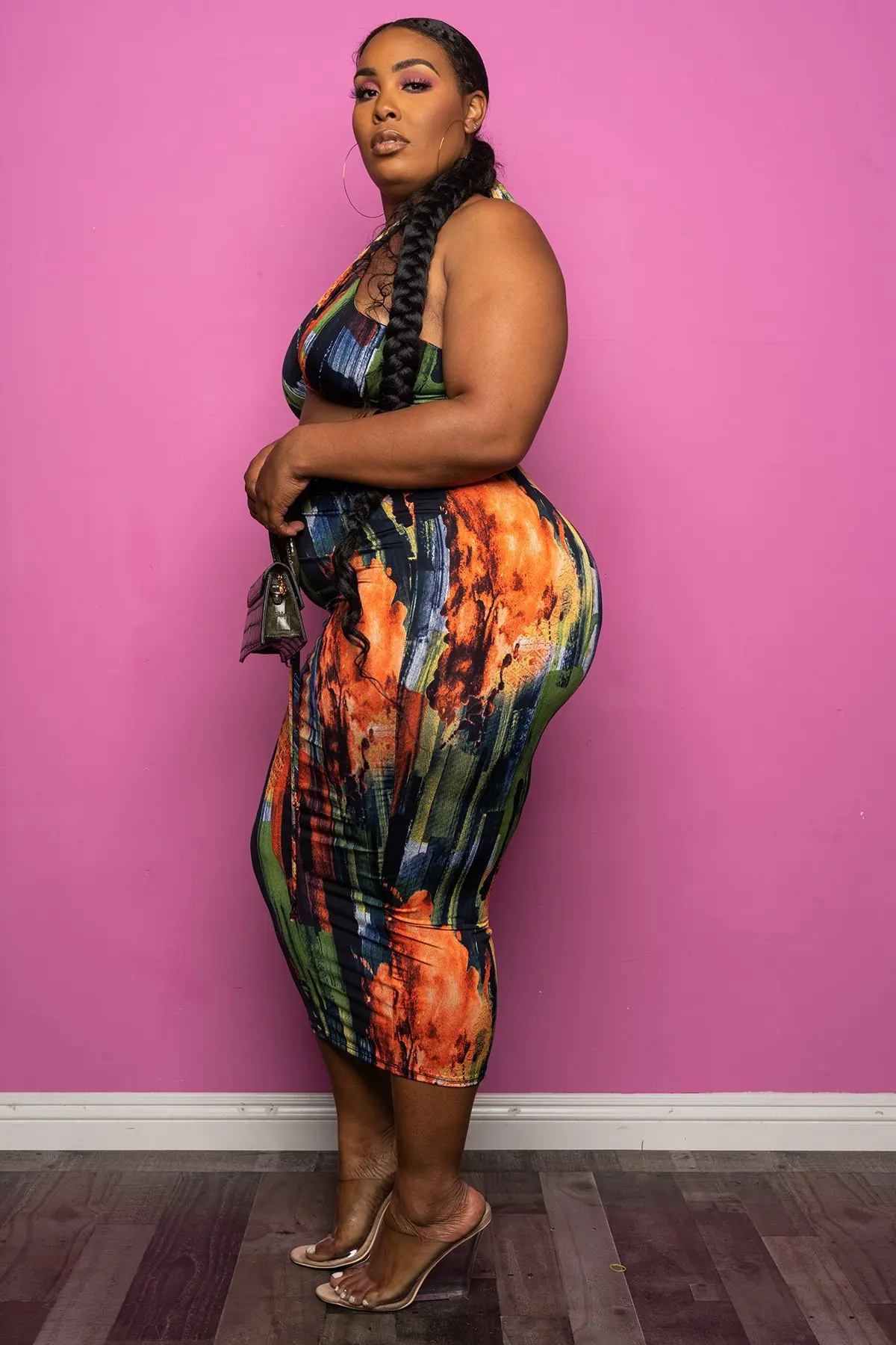 5xl plus Size Two piece set Nightclub Party Style Fashion Sexy Straps Wrapped Chest Printing Open Back High Waist Irregular 
5xl plus Size Two piece set Nightclub Party Style Fashion Sexy Straps Wrapped Chest Printing Open Back High Waist Irregular