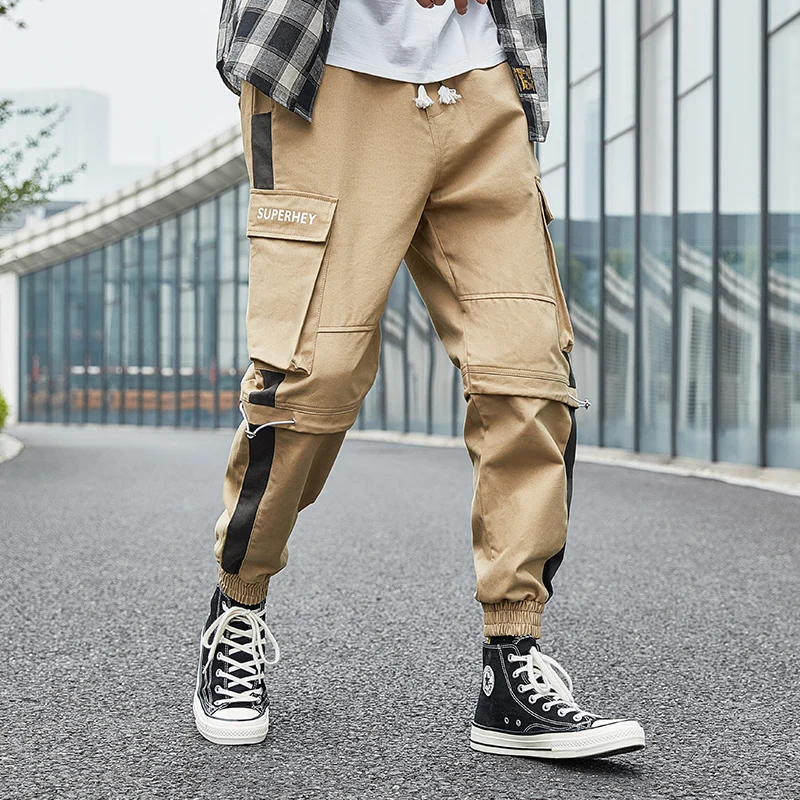2020 Men Streetwear Mens Cotton Ribbons Pants Male Summer Casual Full Length Pants Man Hip Hop Baggy Trousers
2020 Men Streetwear Mens Cotton Ribbons Pants Male Summer Casual Full Length Pants Man Hip Hop Baggy Trousers