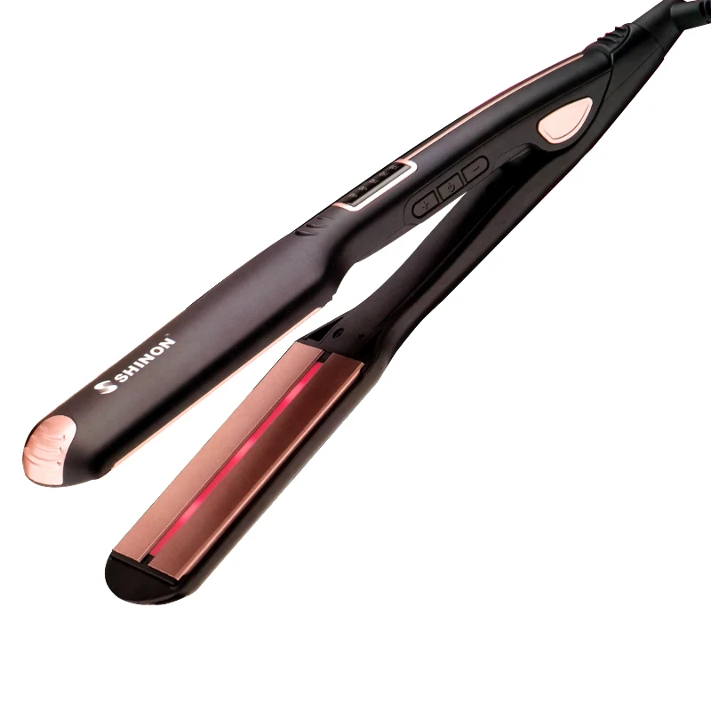 

Pro infrared max 450 hair straightener professional ceramic flat iron hair straightening smooth hairdressing tool 100-240v