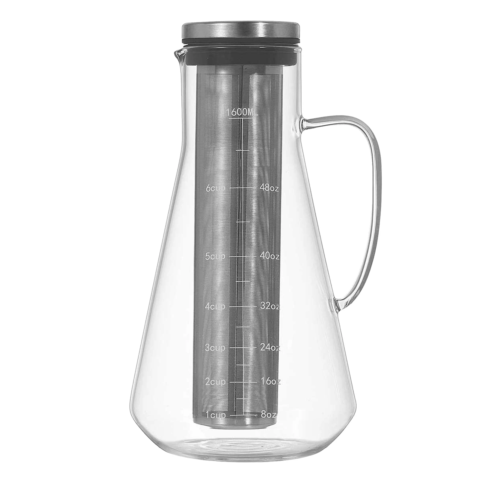 1.6L Cold Brew Coffee Maker and Tea Infuser Large Capacity Spout design Eco-friendly Safe Use
1.6L Cold Brew Coffee Maker and Tea Infuser Large Capacity Spout design Eco-friendly Safe Use