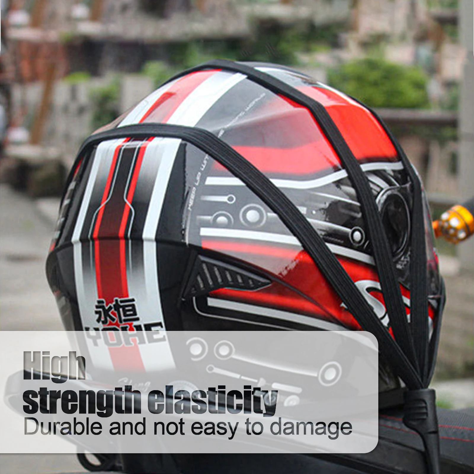 

Эластичный ремешок для мотоциклетного шлема, выдвижной резиновый высокопрочный эластичный Натяжной ремень для багажа