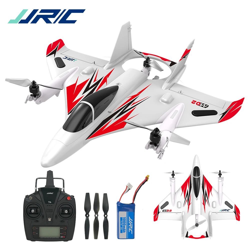 JJRC M02 Brushless RC Plane 6CH Multi-rotor Vertical flight RC Stunt Drone Aircraft for adult, 300 Meters Remote Control Range
JJRC M02 Brushless RC Plane 6CH Multi-rotor Vertical flight RC Stunt Drone Aircraft for adult, 300 Meters Remote Control Range
