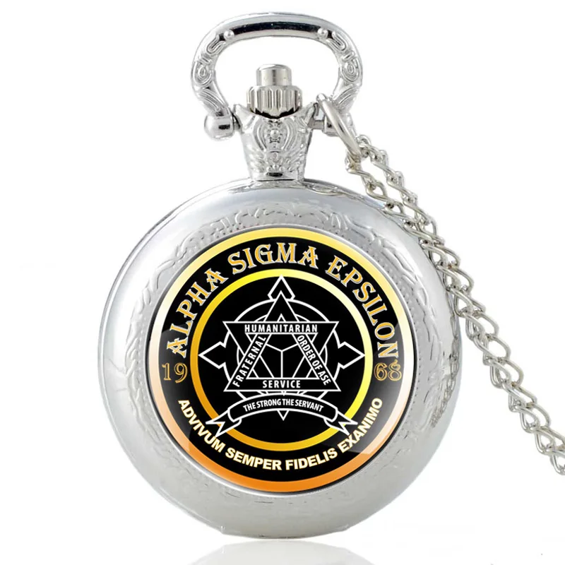 КЛАССИЧЕСКИЕ СЕРЕБРЯНЫЕ винтажные кварцевые карманные часы с подвеской Alpha Sigma Epsilon, мужские и женские часы, ювелирные изделия, ожерелье, подарки 
КЛАССИЧЕСКИЕ СЕРЕБРЯНЫЕ винтажные кварцевые карманные часы с подвеской Alpha Sigma Epsilon, мужские и женские часы, ювелирные изделия, ожерелье, подарки