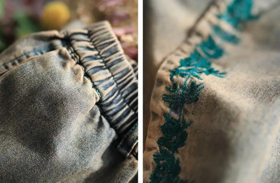 2020 Spring Jeans Women Vintage Washed Embroidery Furcal Female Casual loose Ankle-Length Wide Leg denim Pants r249 
2020 Spring Jeans Women Vintage Washed Embroidery Furcal Female Casual loose Ankle-Length Wide Leg denim Pants r249